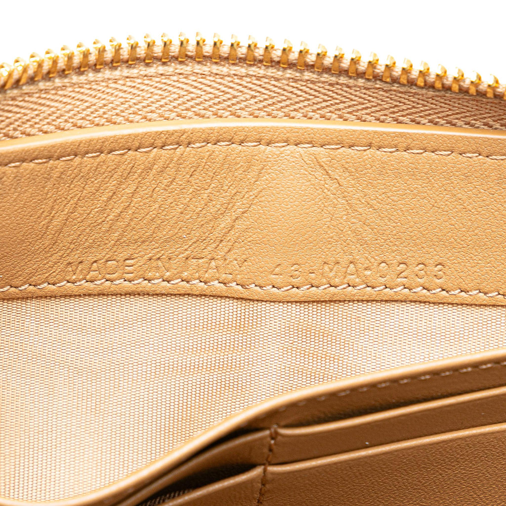 Dior Medium Lambskin Cannage Lady Dior Voyageur Wallet (SHG-4V2C0V)