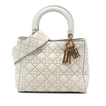 Dior Medium Lambskin Cannage Studded Supple Lady Dior