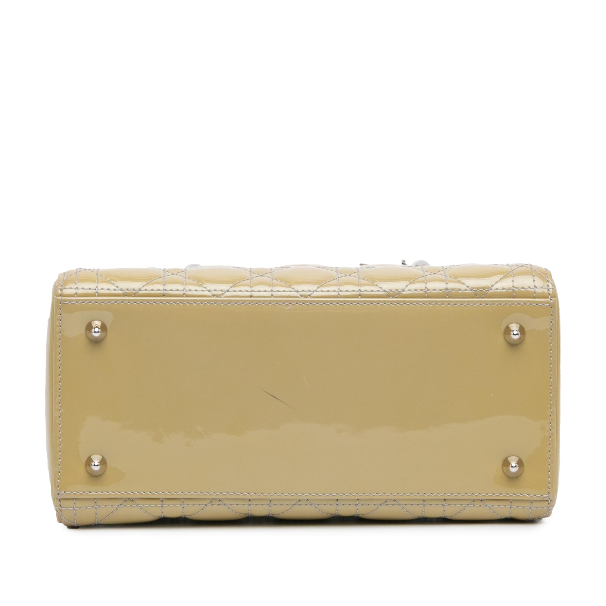 Dior Medium Patent Cannage Lady Dior
