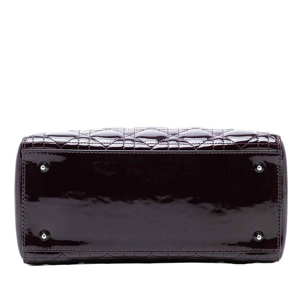 Dior Medium Patent Cannage Lady Dior