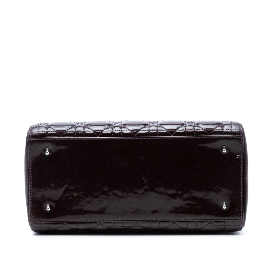 Dior Medium Patent Cannage Lady Dior