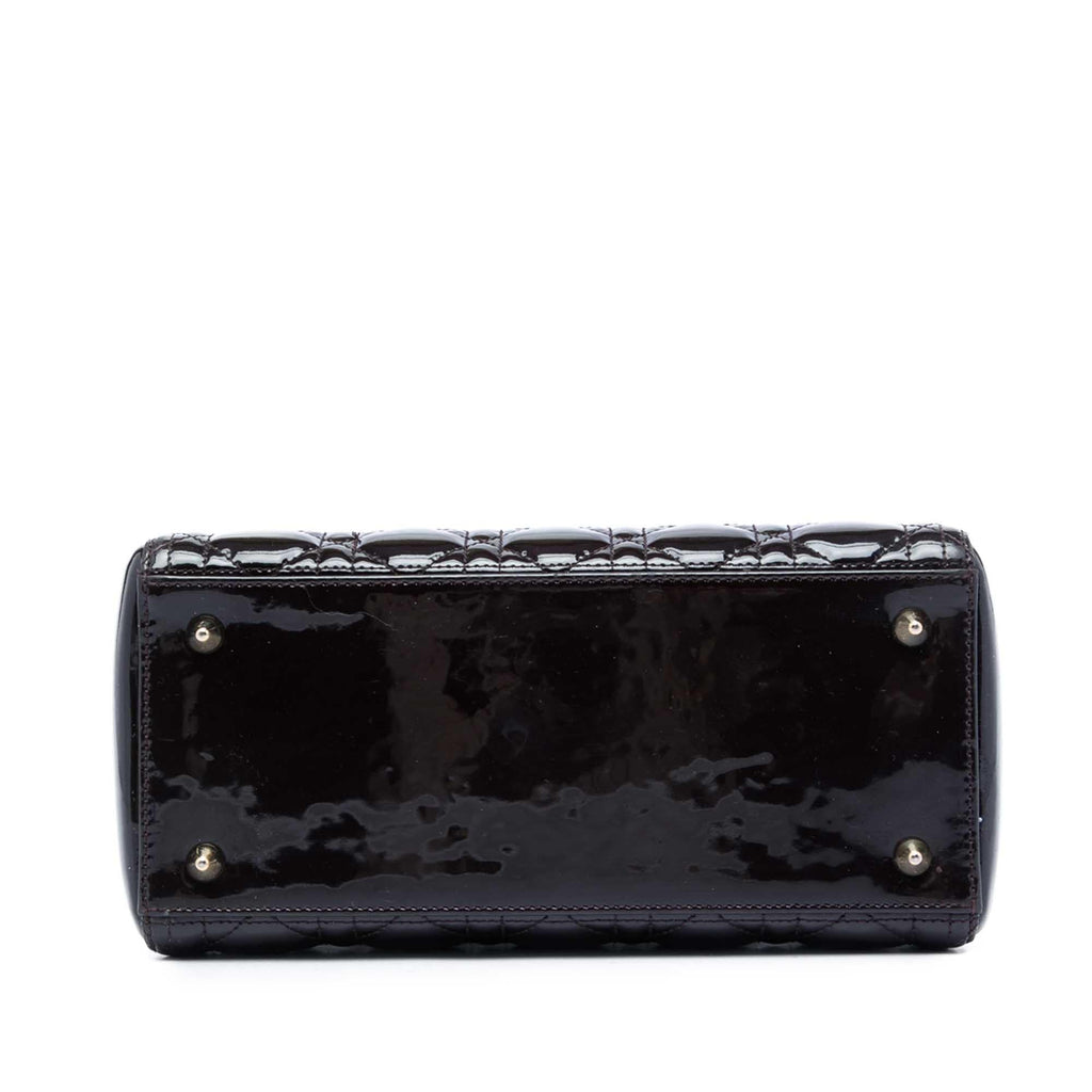 Dior Medium Patent Cannage Lady Dior