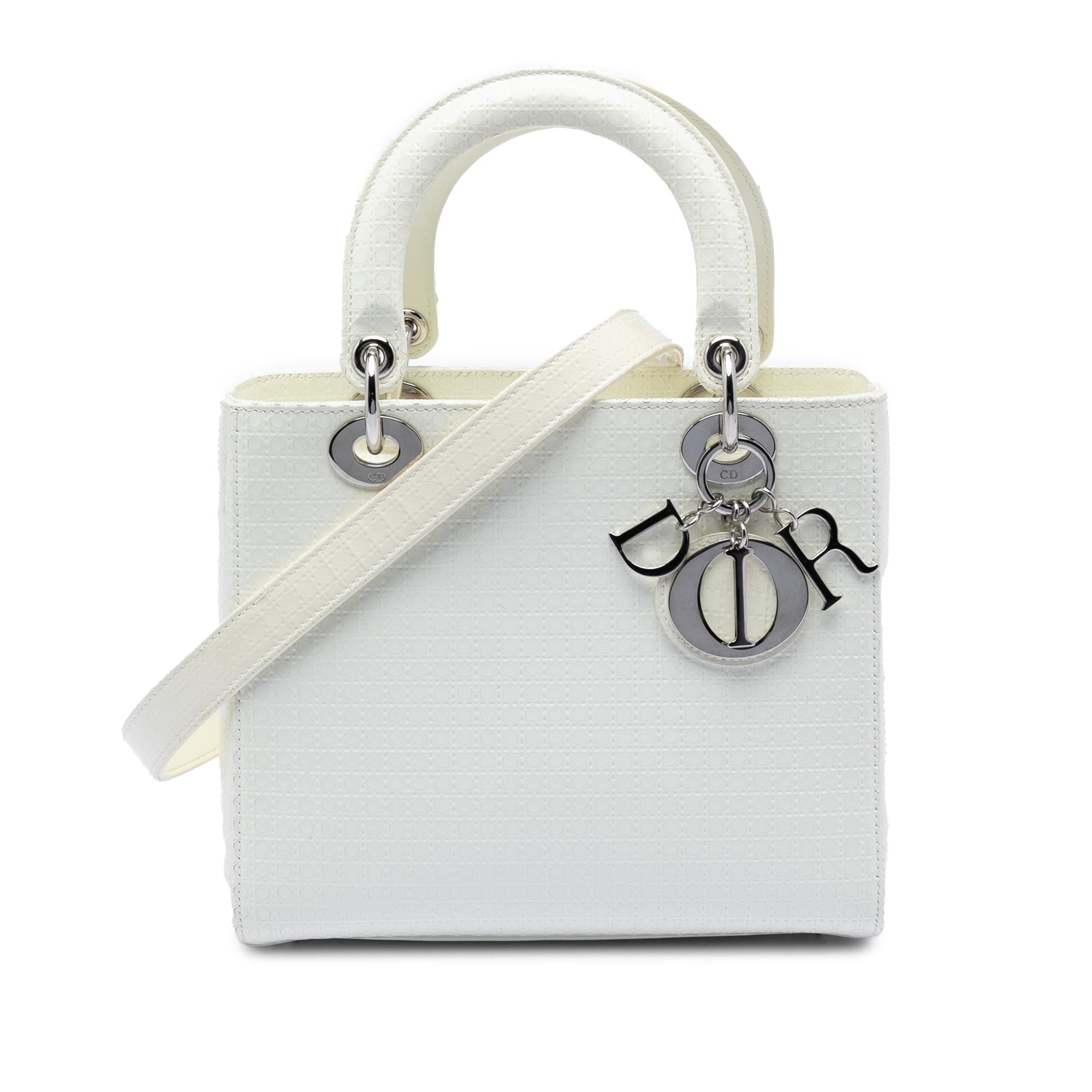 Dior Medium Patent Microcannage Lady Dior