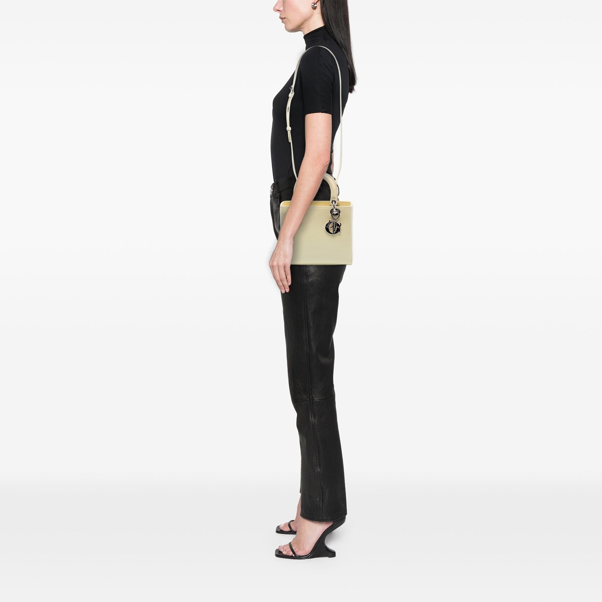 Dior Medium Patent Microcannage Lady Dior