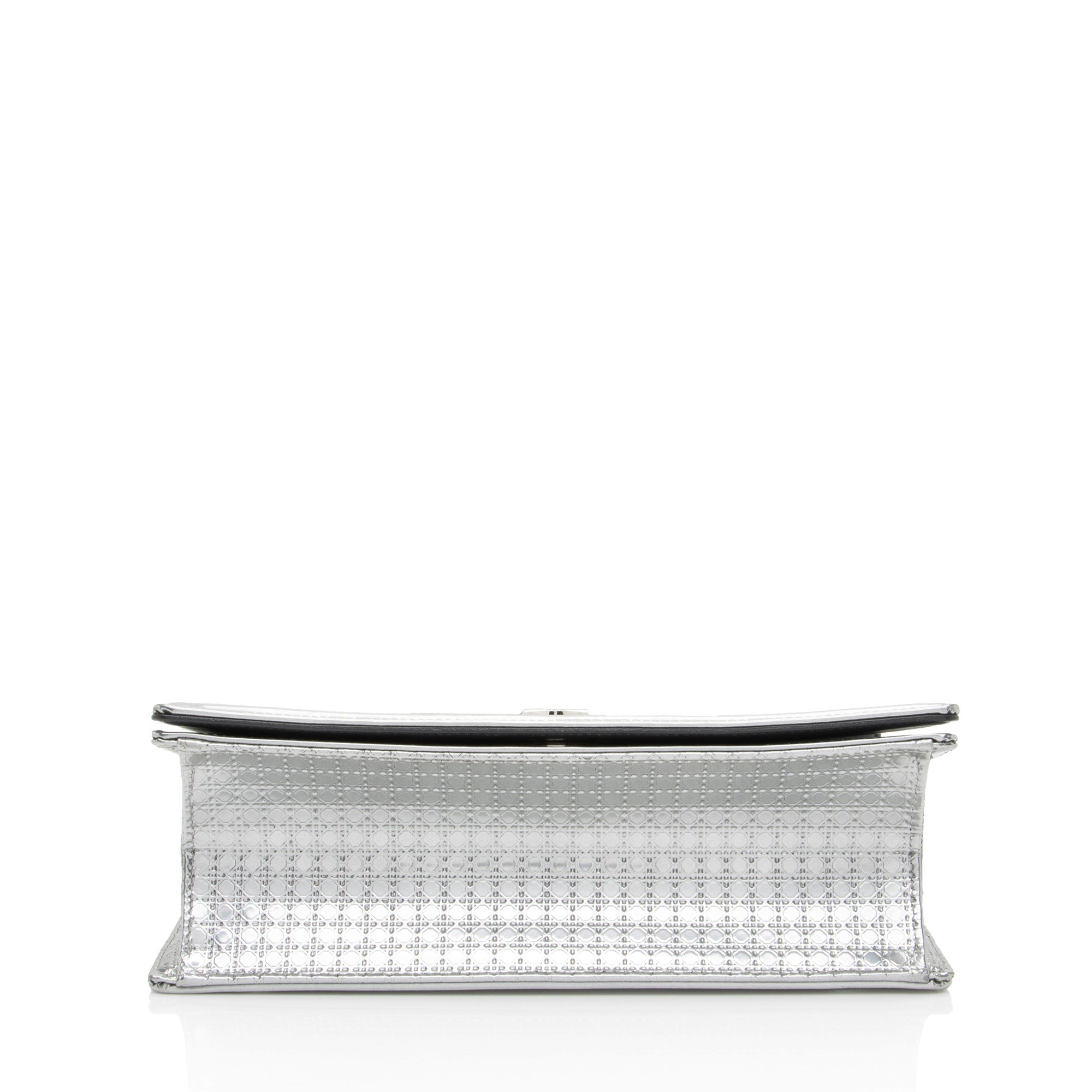 Dior Metallic Calfskin Micro Cannage Diorama Medium Shoulder Bag