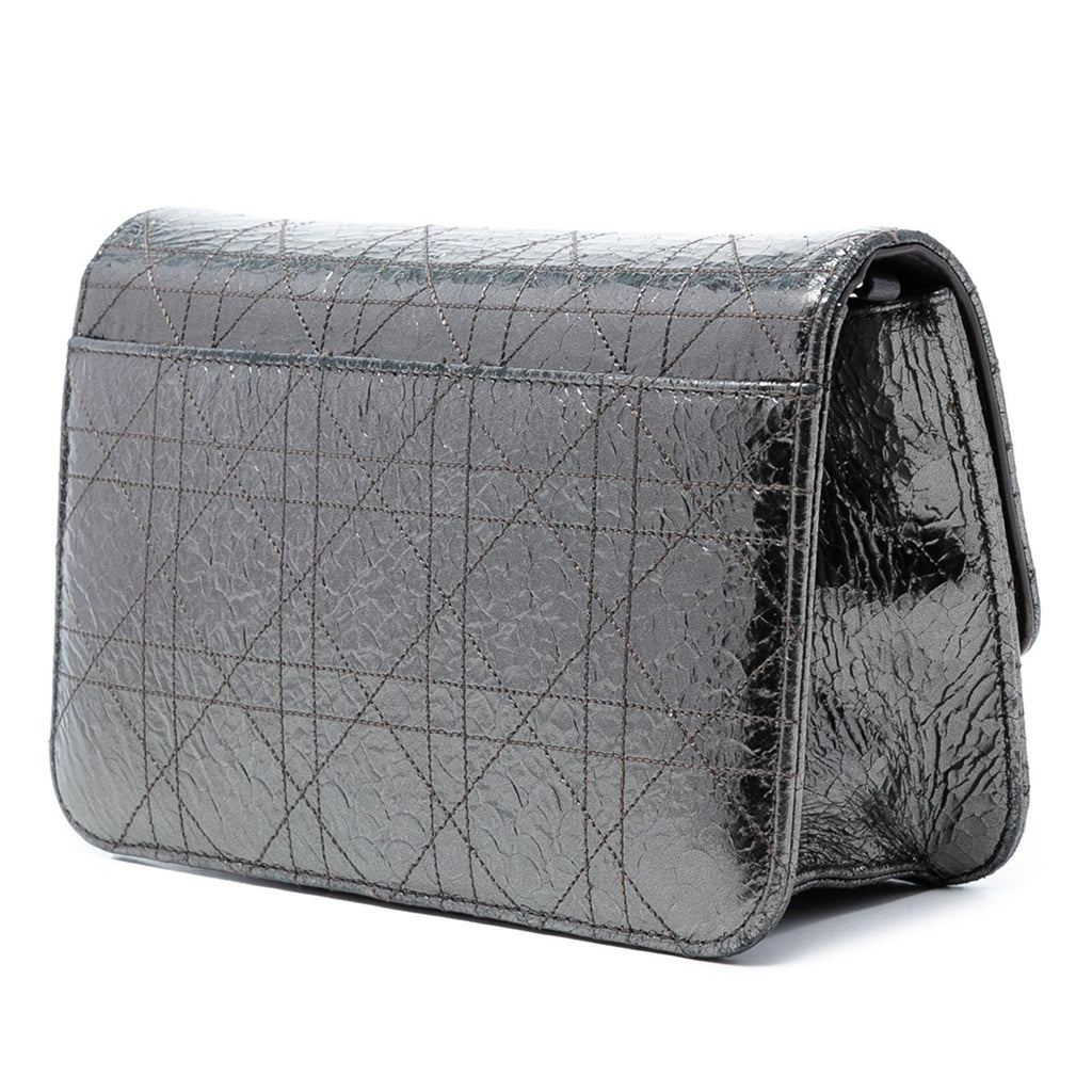 Dior Metallic Crinkled Calfskin Cannage Miss Dior Promenade Crossbody