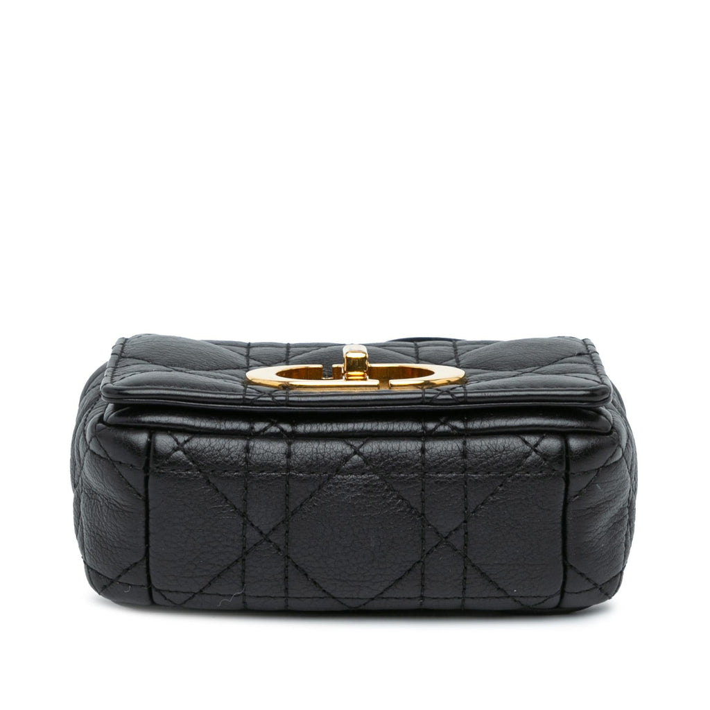 Dior Micro Supple Calfskin Cannage Caro Bag (SHG-5y6FE7)