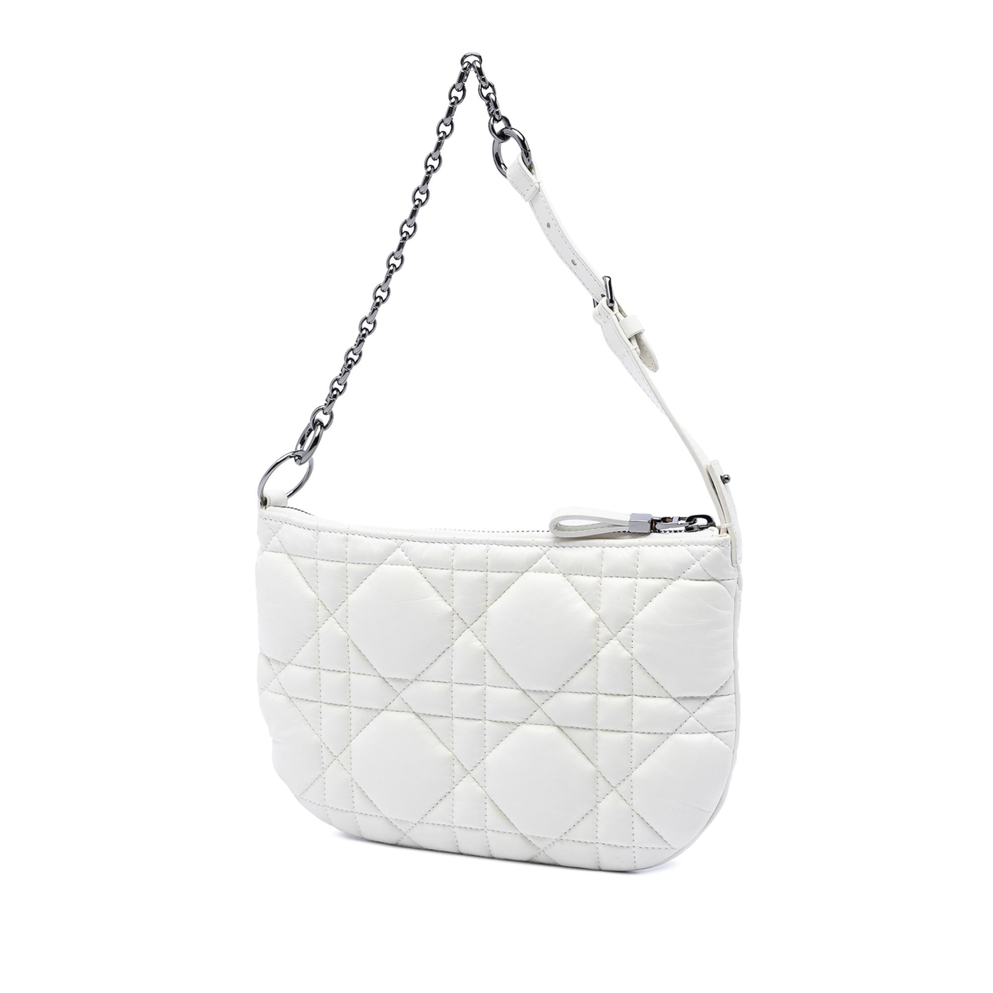Dior Mini Calfskin Macrocannage Dior Caro Tulip Bag