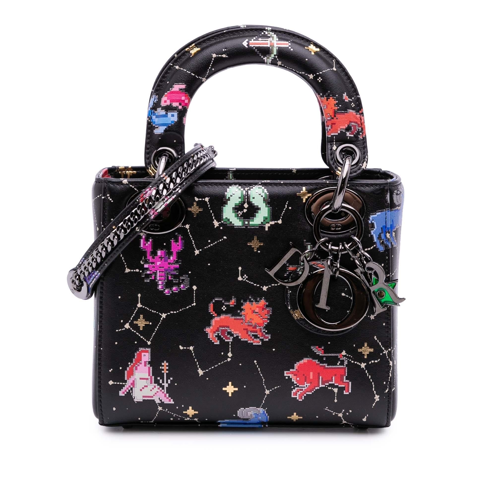 Dior Mini Calfskin Pixel Zodiac Lady Dior