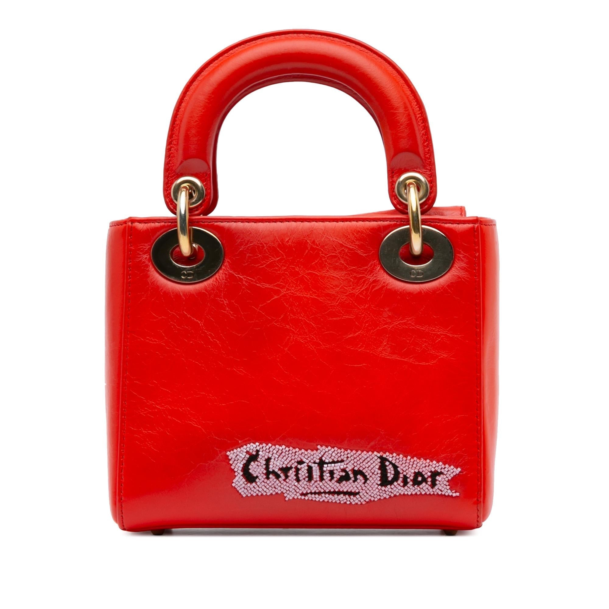 Dior Mini Calfskin Sequin Embellished Lady Dior (SHG-daXE6X)