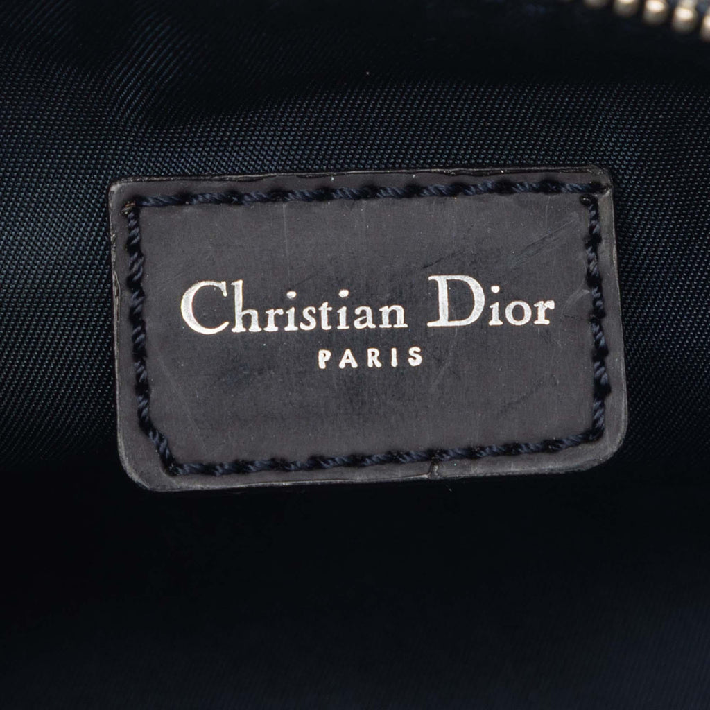 Dior Mini Canvas Printed Denim Speedway Saddle Pochette