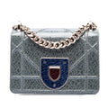 Dior Mini Crackled Deerskin Diorama Flap