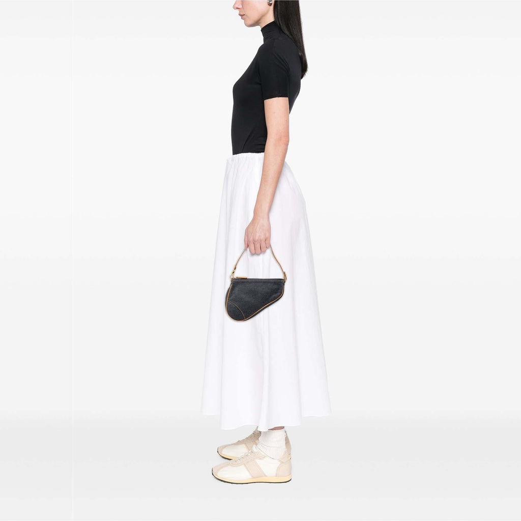Dior Mini Denim Saddle Pochette