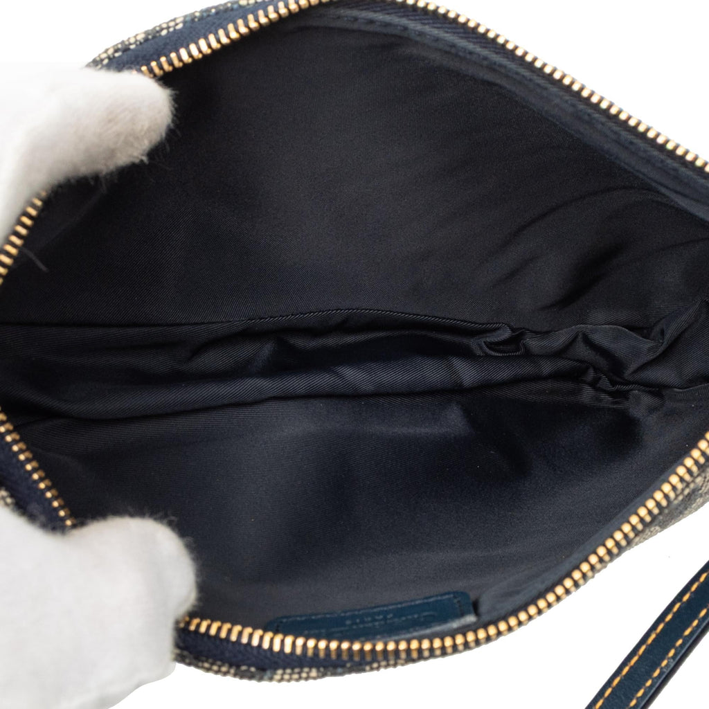 Dior Mini Diorissimo Canvas Saddle Pochette