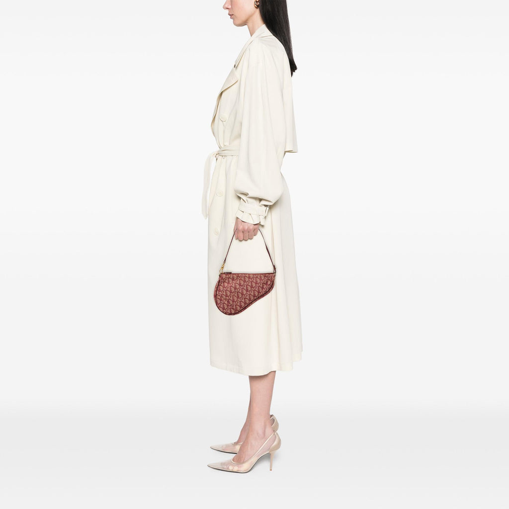 Dior Mini Diorissimo Canvas Saddle Pochette