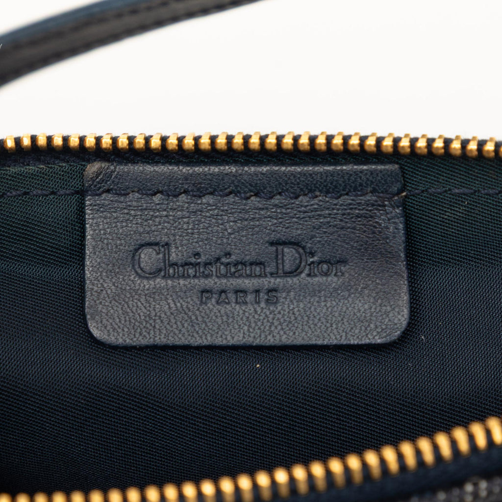Dior Mini Diorissimo Canvas Saddle Pochette