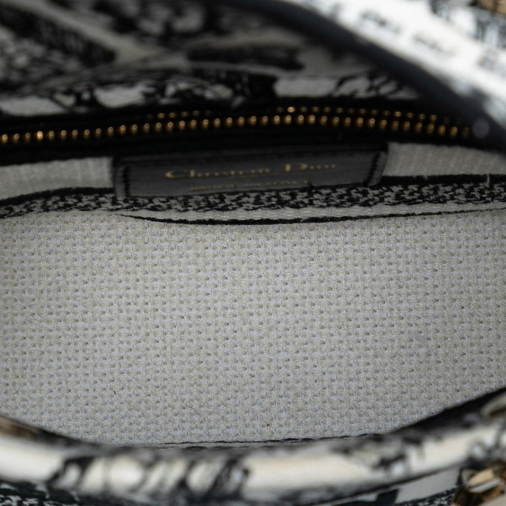 Dior Mini Embroidered Canvas Plan de Paris Lady D Lite