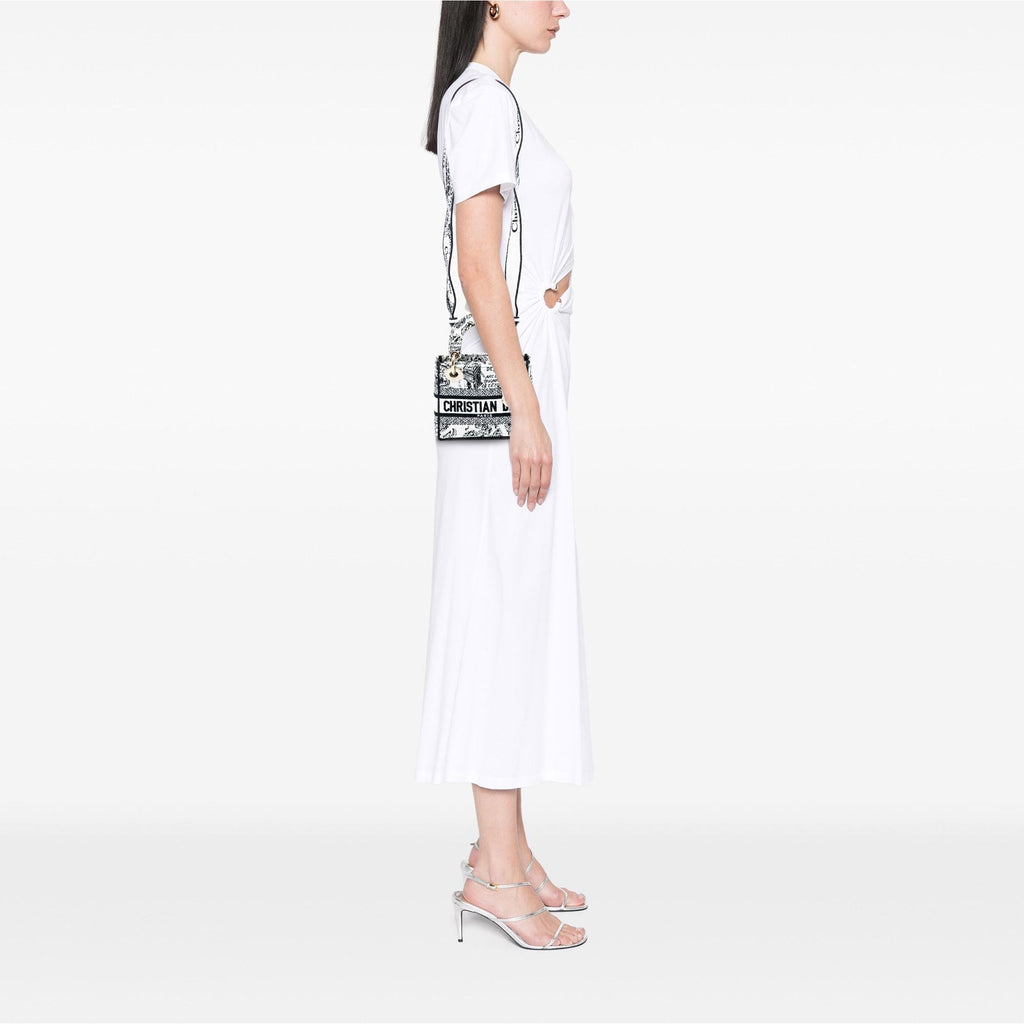 Dior Mini Embroidered Canvas Plan de Paris Lady D Lite