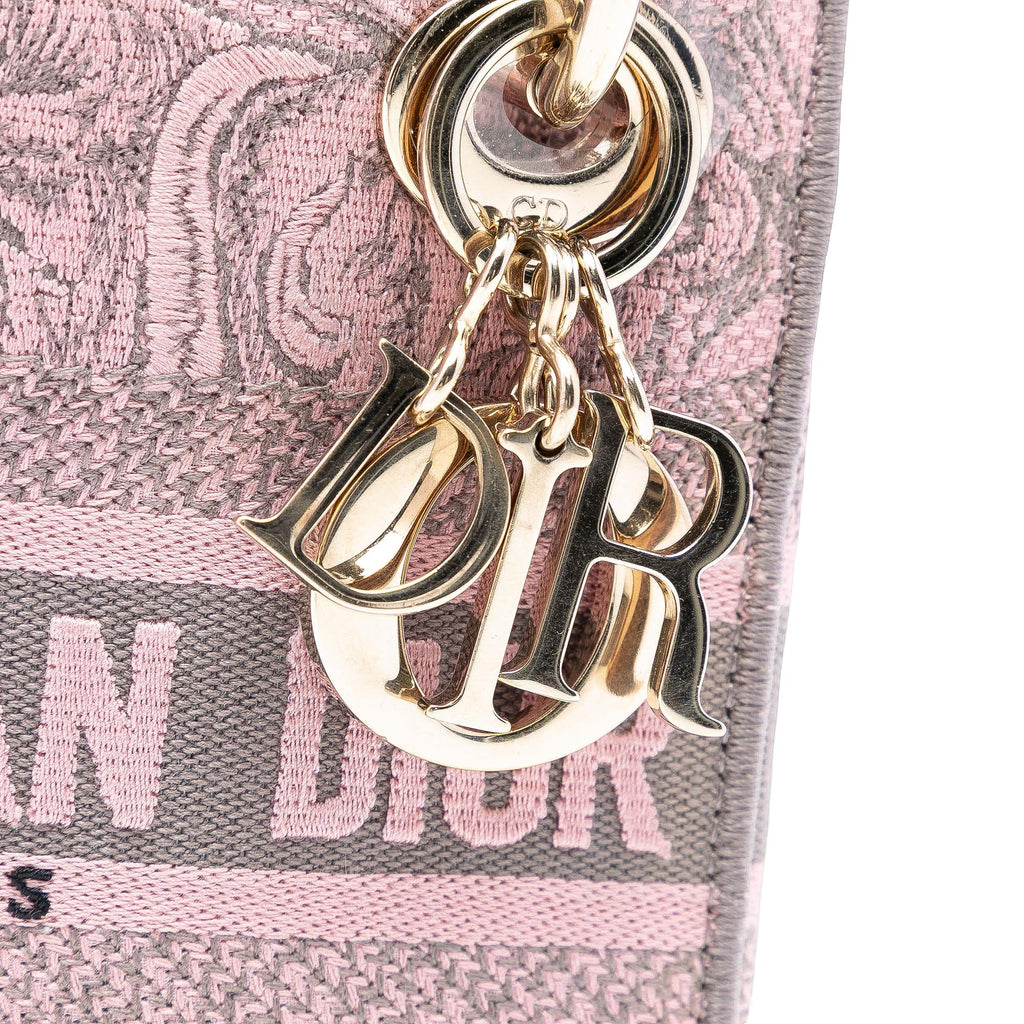 Dior Mini Embroidered Canvas Toile De Jouy Lady D Lite