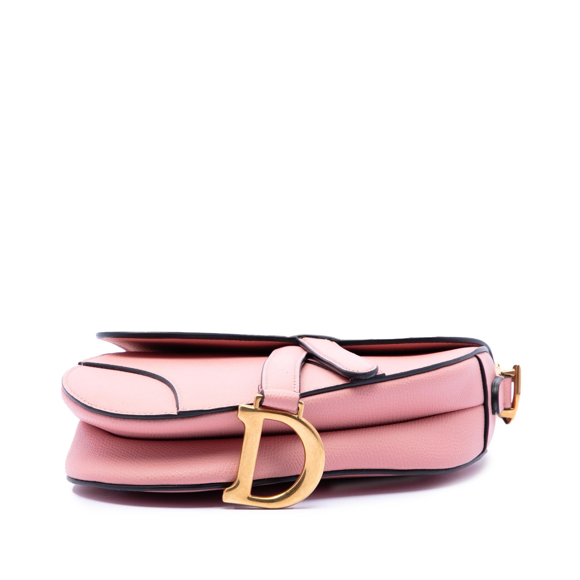 Dior Mini Grained Calfskin Saddle Bag