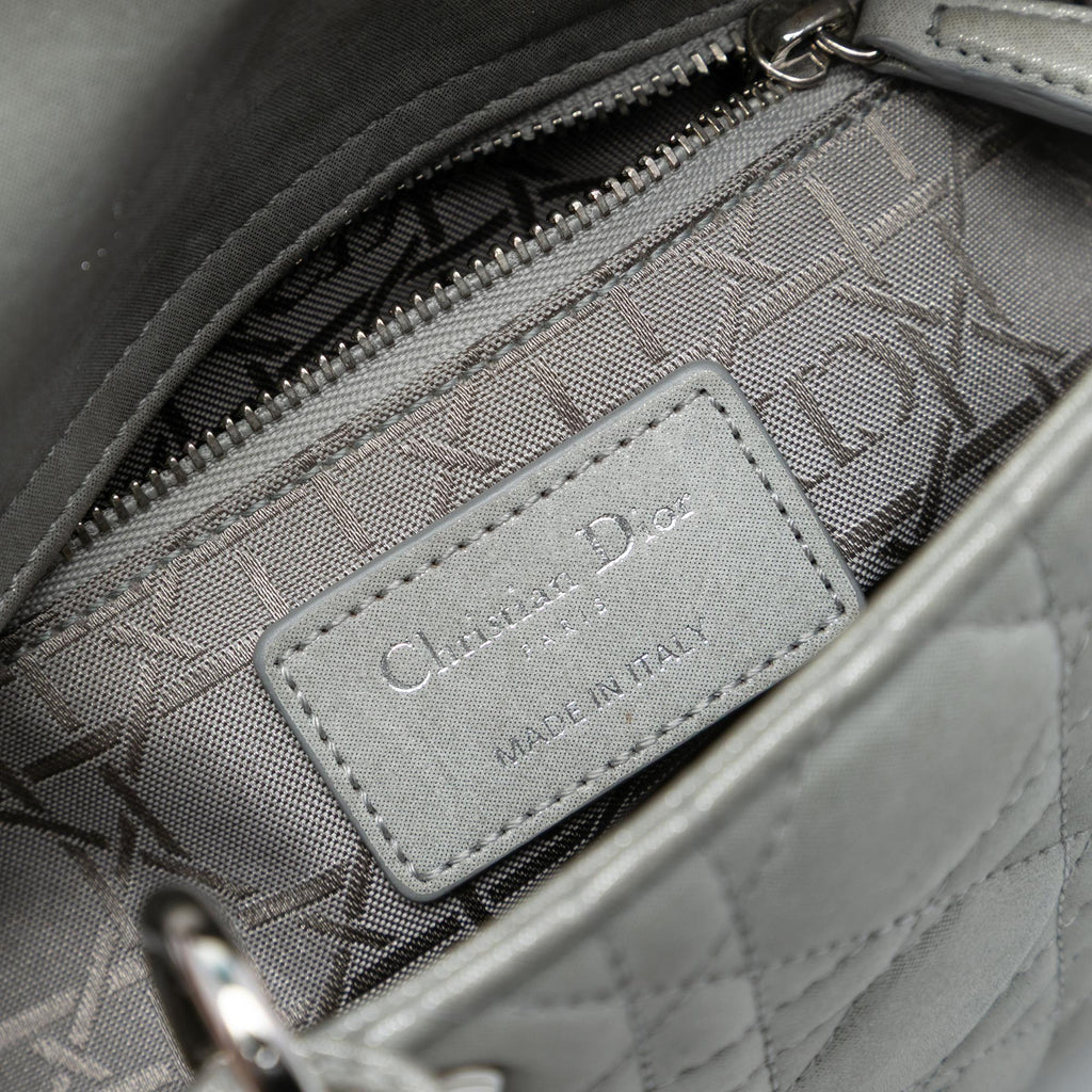 Dior Mini Iridescent Lambskin Cannage Lady Dior