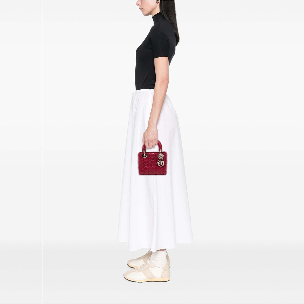 Dior Mini Lambskin Cannage Lady Dior