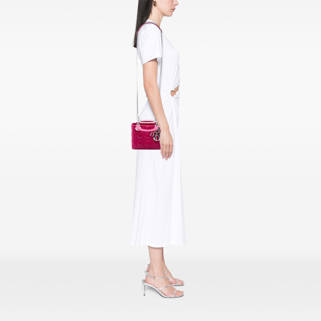 Dior Mini Lambskin Cannage Lady Dior