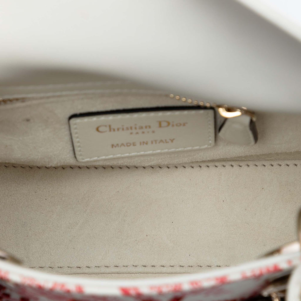 Dior Mini Lambskin Floral Toile de Jouy Lady Dior