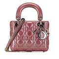Dior Mini Metallic Lambskin Cannage Lady Dior (SHG-Lg5voT)