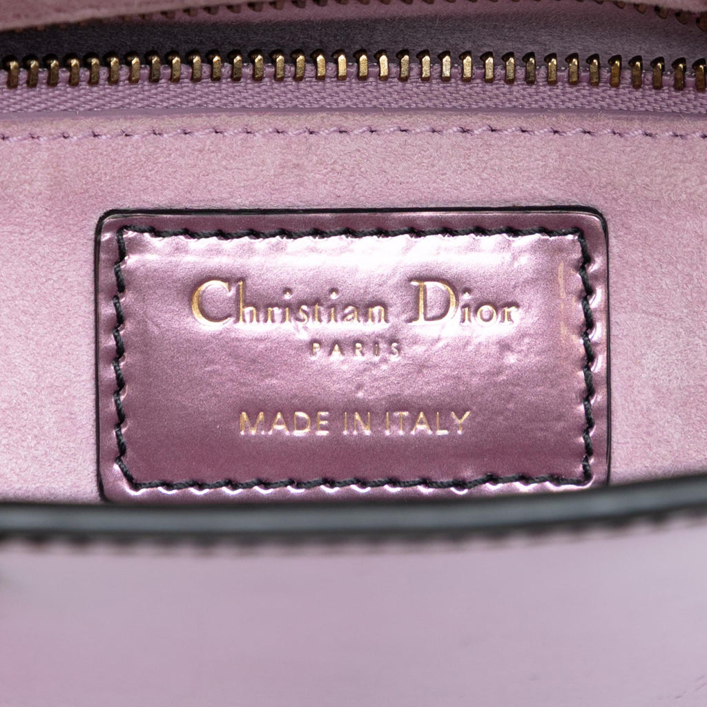 Dior Mini Metallic Patent Lady Dior