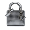 Dior Mini Metallic Patent Microcannage Lady Dior