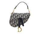 Dior Mini Oblique Canvas Saddle Bag
