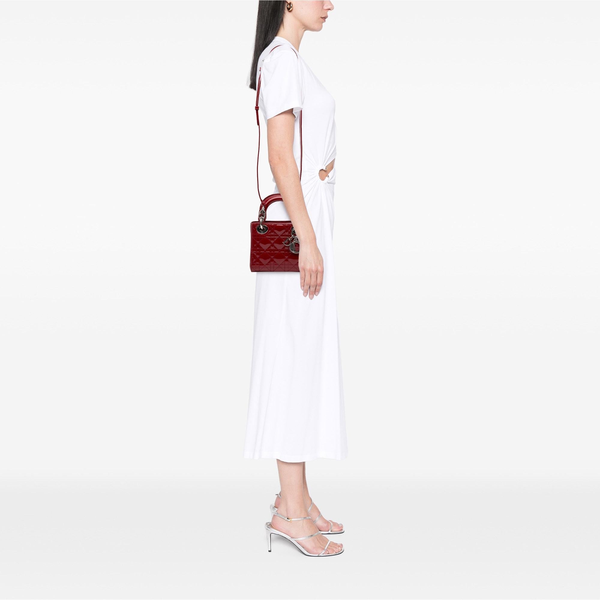 Dior Mini Patent Cannage Lady Dior