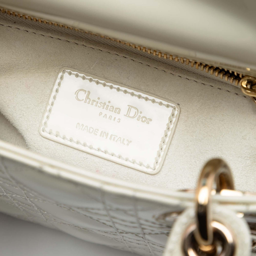 Dior Mini Patent Cannage Lady Dior