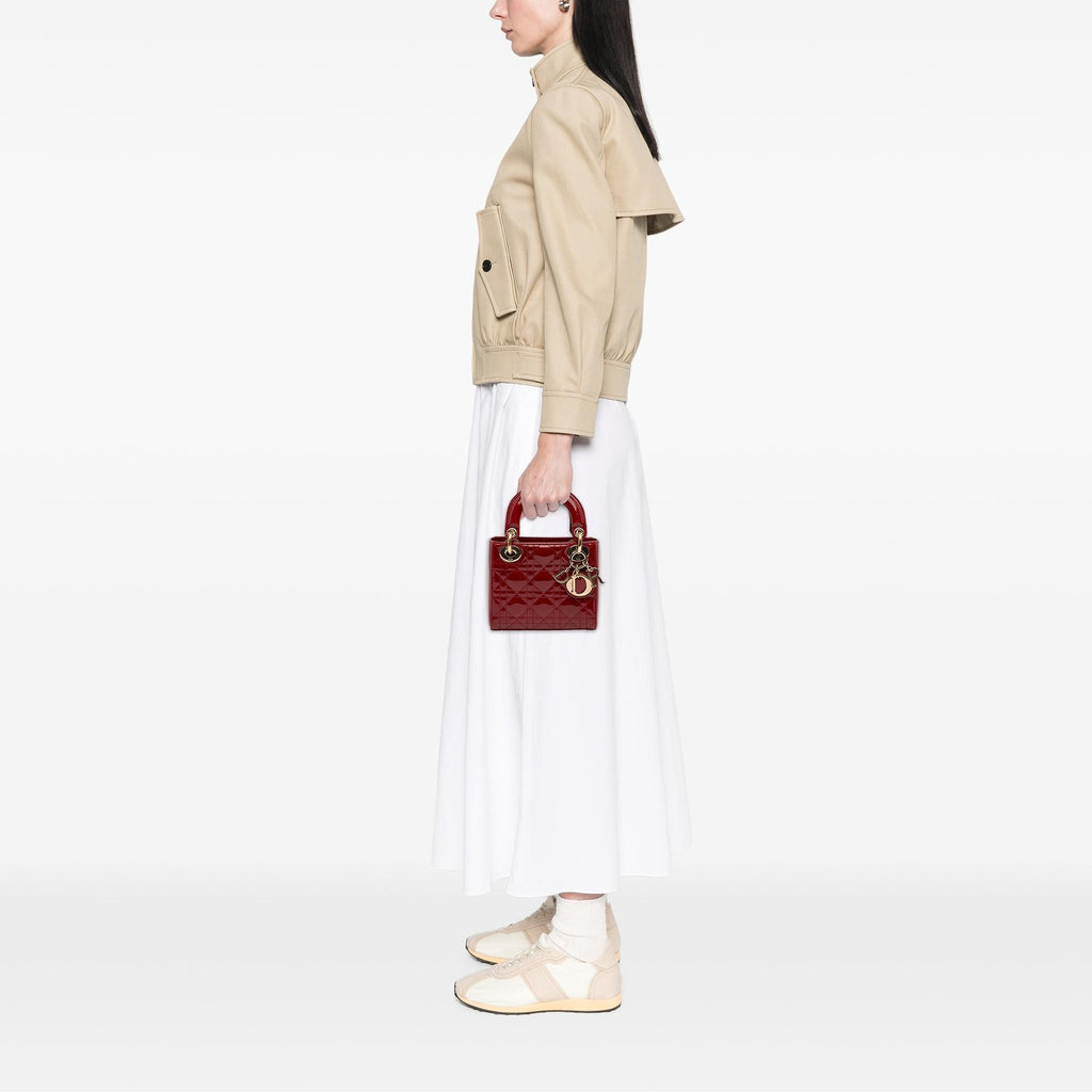 Dior Mini Patent Cannage Lady Dior