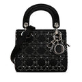 Dior Mini Satin Cannage Crystal Embellished Lady Dior (SHG-W5Fy2M)