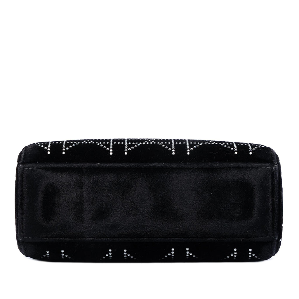 Dior Mini Satin Cannage Crystal Embellished Lady Dior