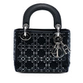 Dior Mini Satin Cannage Strass Crystal Embellished Lady Dior
