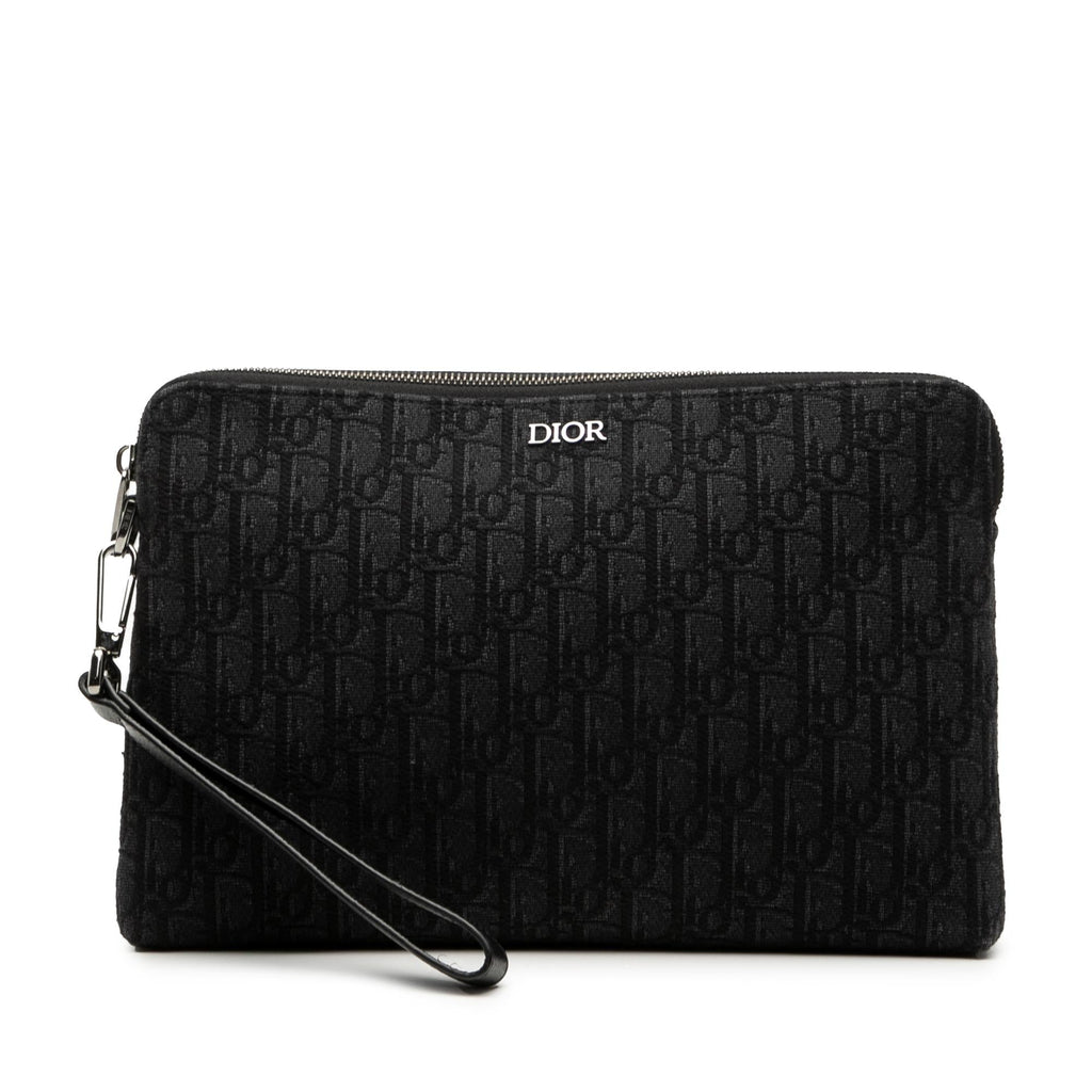 Dior Oblique Canvas A4 Zipped Pouch