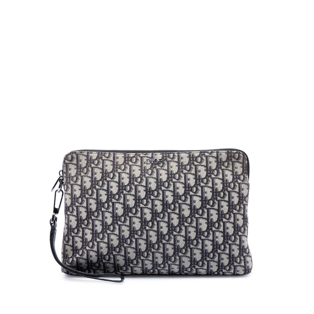 Dior Oblique Canvas A4 Zipped Pouch