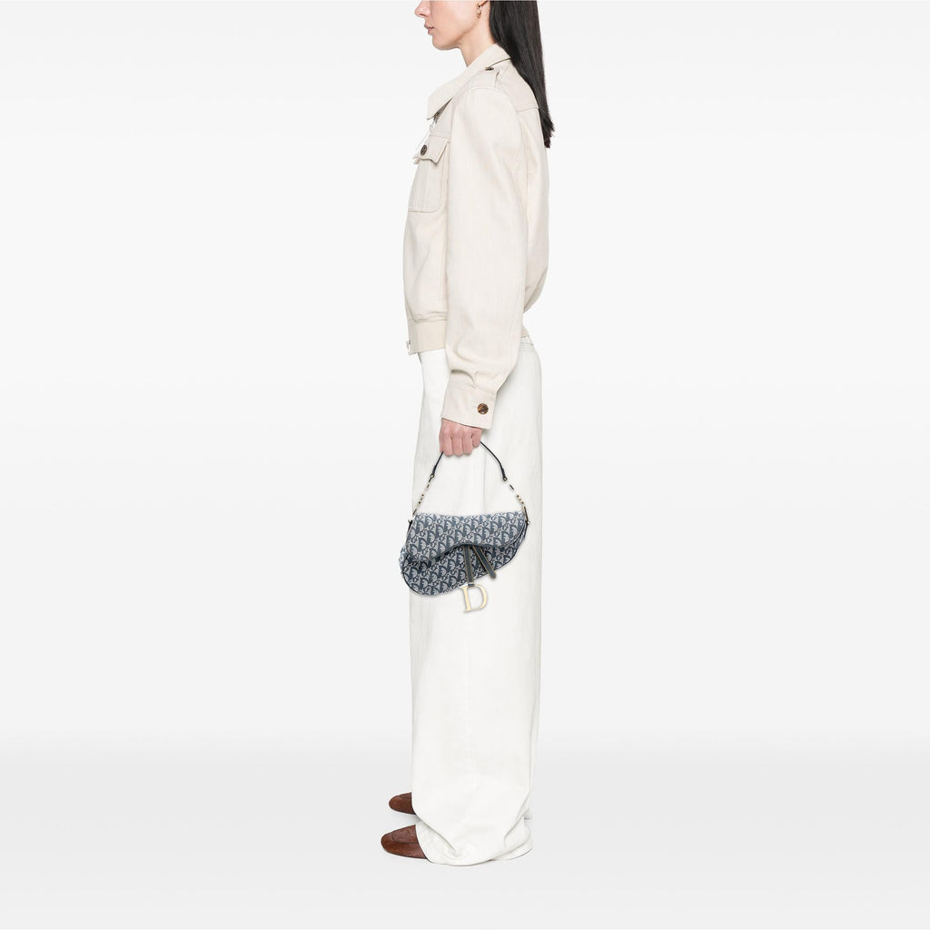 Dior Oblique Canvas Saddle Bag