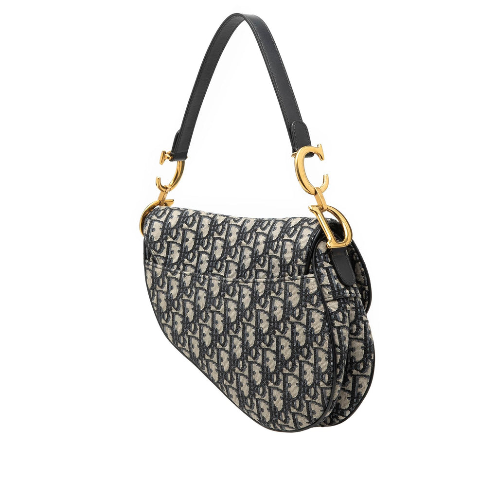 Dior Oblique Canvas Saddle Bag