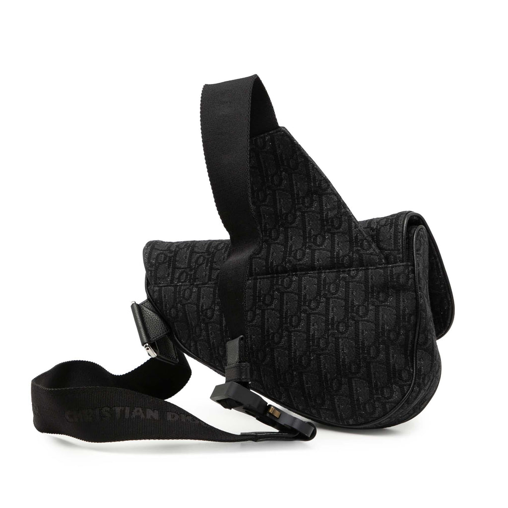 Dior Oblique Canvas Saddle Crossbody