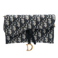 Dior Oblique Canvas Saddle Wallet On Chain
