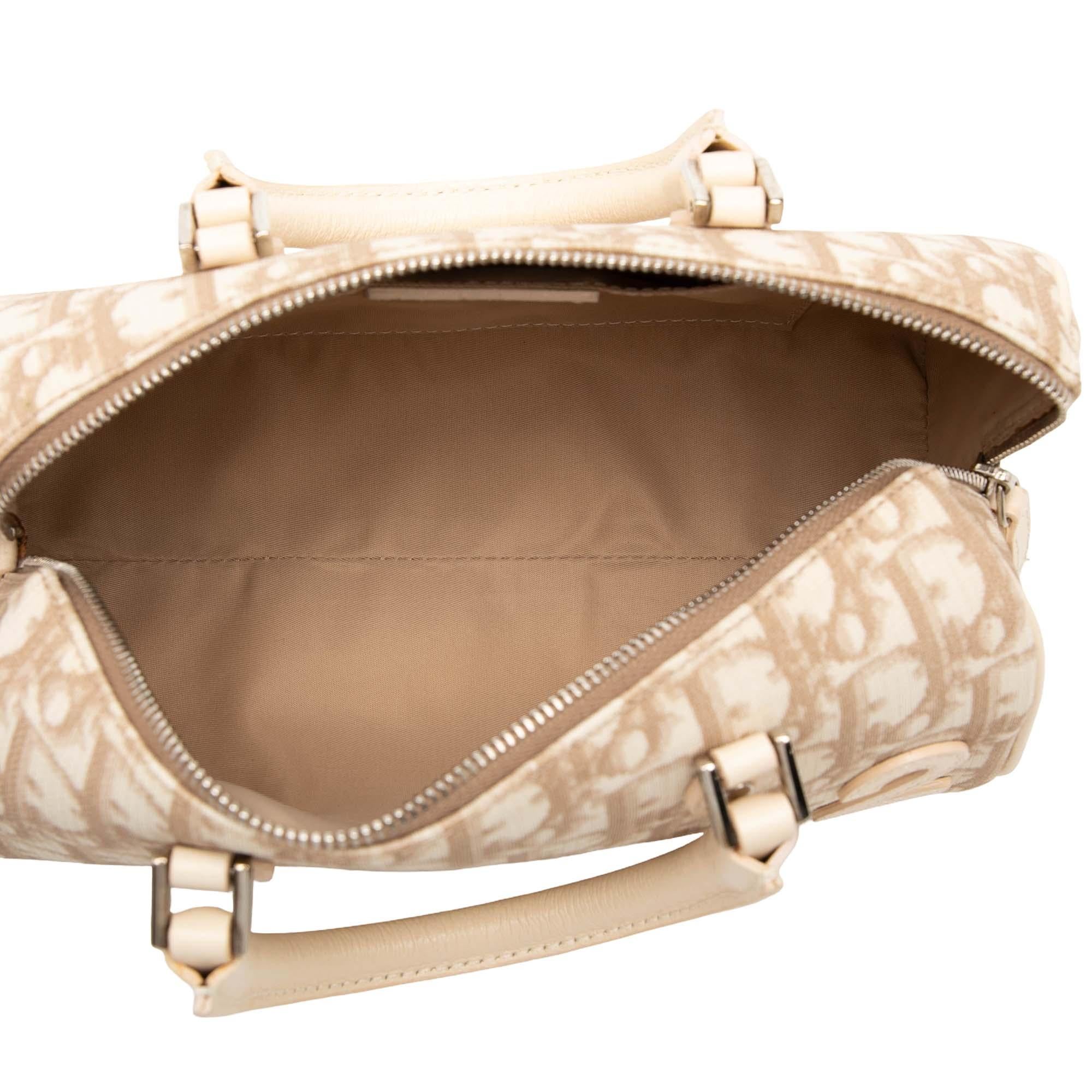 Dior Oblique Canvas Trotter Boston Bag