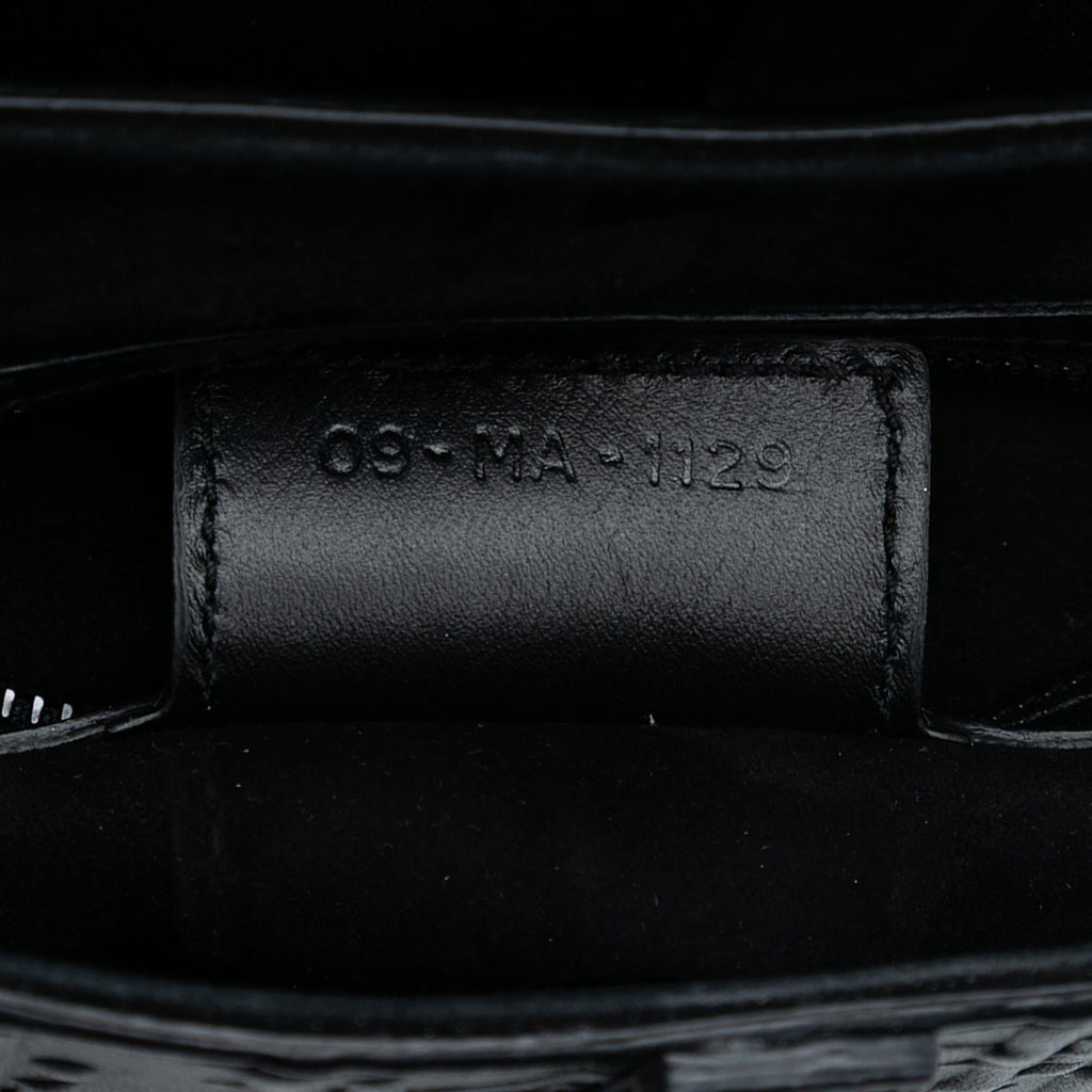 Dior Oblique Embossed Calfskin Saddle Bag