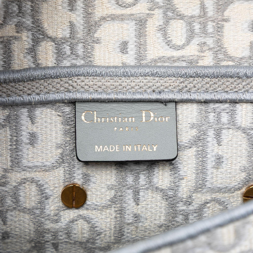Dior Oblique Embroidered Canvas Saddle Bag