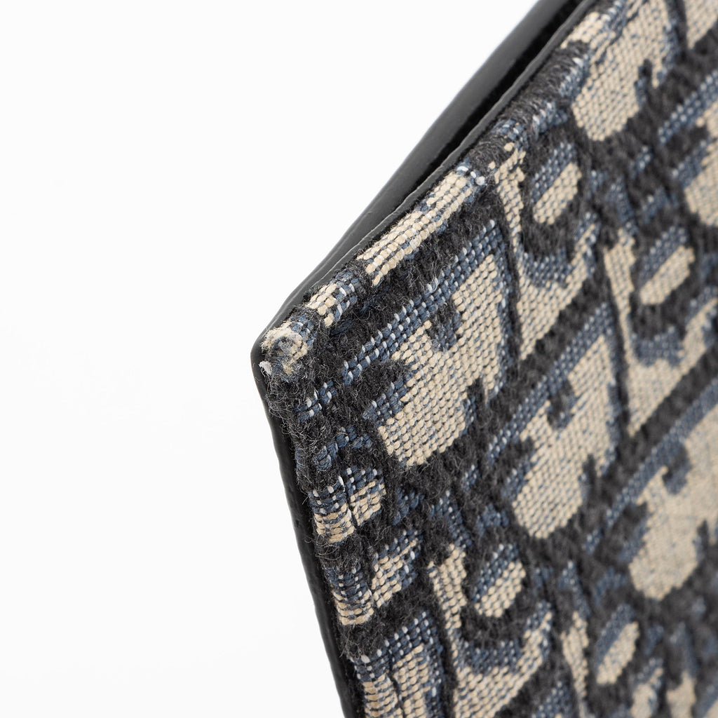 Dior Oblique Grained Calfskin Zipped Card Holder