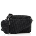 Dior Oblique Saddle Triple Pouch Crossbody