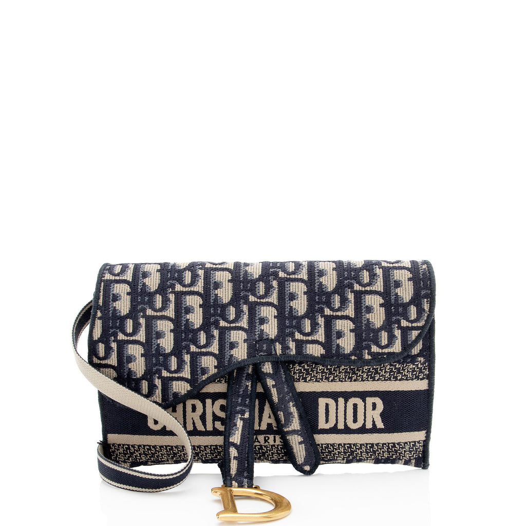 Dior Oblique Slim Saddle Pouch